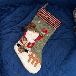 16 1/2” Santa stocking with bell
